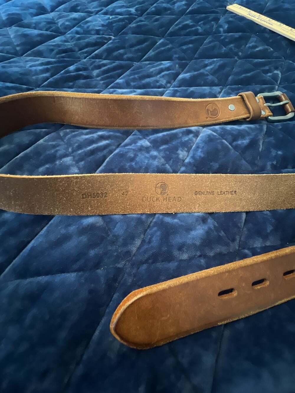Duck Head Genuine Leather Brown Belt Size 42 DH5032